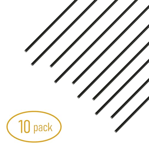 10Pcs Carbon Fiber Rod, 1mm x 200mm - size: 1mm x 200mm-10PC