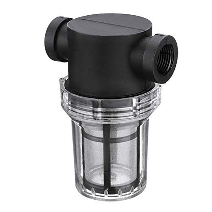 Denpetec 1Pcs Garden Pond 1 inch Inline Mesh Strainer Water Pump Filter Irrigation High Flow Pipeline Filter Garden Interface Strainer(Size:80 mesh) - size: 80 mesh