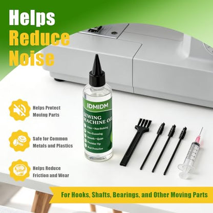 Sewing Machine Oil and Cleaning Kit, 4 Fl Oz (118 ml)