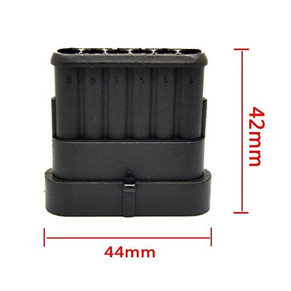 MUYI 10 Kits 6 Pin Way Electrical Connectors for 20-16 AWG Wire Cable 10A - style: 6pin connector(10 sets)