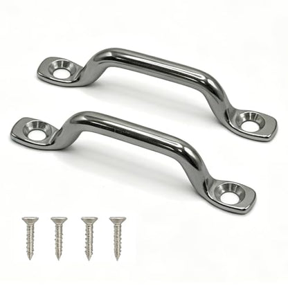 Stainless Steel Door Pull Handles with Screws for Closet Doors and Drawers,2 Pack