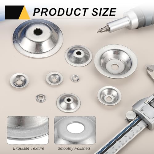 MECCANIXITY 8 Pcs M10 Arbor Washer, 2x50mm 304 Stainless Steel Bench Grinder Arbor Washer for Bench Grinder Polisher Wire Wheel Buffing, Silver - size: M10 x 50 x 2 mm