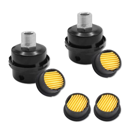 2-Pack 3/8Inch Air Compressor Intake Filter Silencer Muffler - size: 3/8"