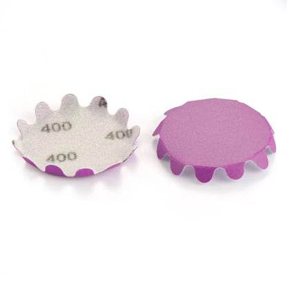 MAXMAN 2"Sanding Discs, 400 Grit Flex Edge Sandpaper, for Drill/Bowl Sander - style: 400 Grit
