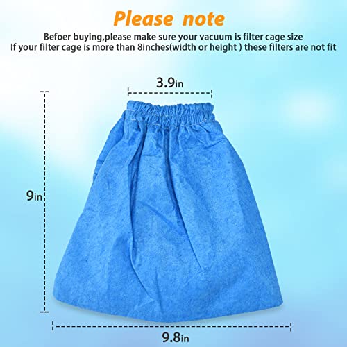 3 Pcs Cloth Filter Bag for Armor All AA256 AA255 2.5 Gallon Shop VAC Microlined