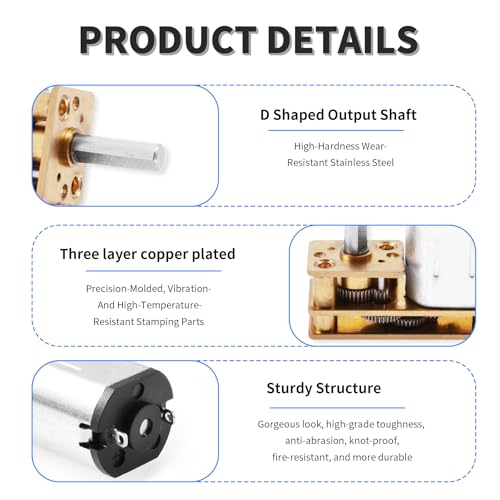 Speed Reduction Motor, DC 3V 15RPM, 9mm Shaft, Reverse - size: 12GA reverse 3V 15RPM