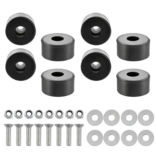 192310GS Anti Vibration Rubber Feet, 8 Pack Anti Vibration Heavy Duty Rubber Foot for Air Compressors, Generators Pressure Washers Isolation Pads Compatible with 094-0026 E106661 D091007, with Screw