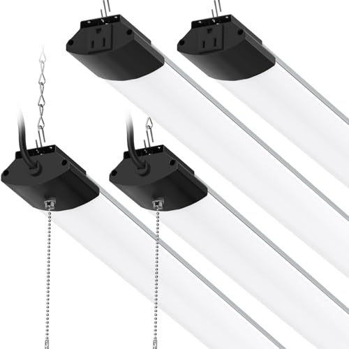 Barrina BS168 LED Shop Lights 8FT for Workshop, 168W 16800LM 5000K, 4 Packs - color: 5000K, size: Black-168W-8FT-4 Packs