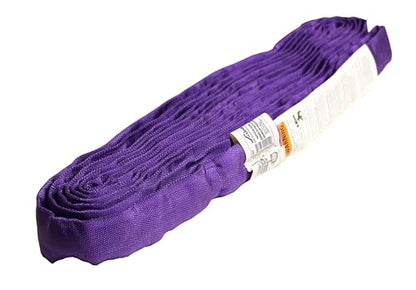 Ancra Cargo Endless Round Lifting Sling, Purple, 1" x 8', 3 Sling Variants - size: 1" x 8'