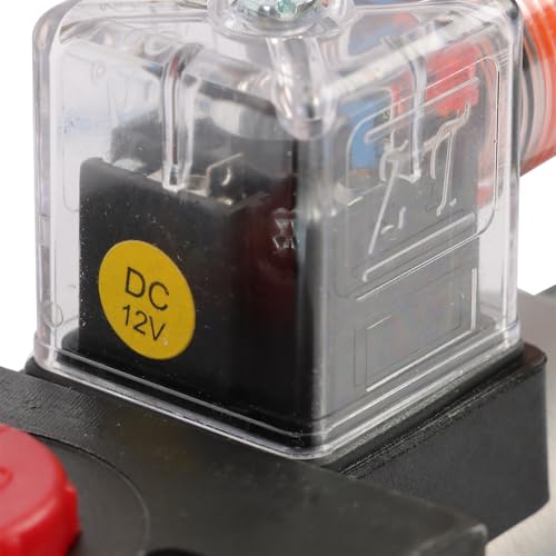 13GPM Hydraulic Solenoid Selector Diverter Valve DC12V 6 Port 50LPM for Switching Oil Circuits Between Different Flow Rates And Pressures