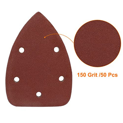 Mouse Detail Sander Sandpaper, 150 Grit, 50 Pcs - size: 150 Grit - 50 Pcs