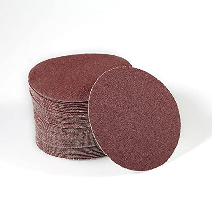 SPEEDWOX 50pcs Sanding Discs 4 Inches Sandpaper 80 Grit Hook and Loop Sanding Discs for Drill Grinder Rotary Tools No Hole - size: 80 Grit