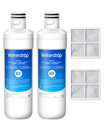 Waterdrop LT1000PC Refrigerator Water Filter and Air Filter, 2 Combo - size: 2 Count (Pack of 1)