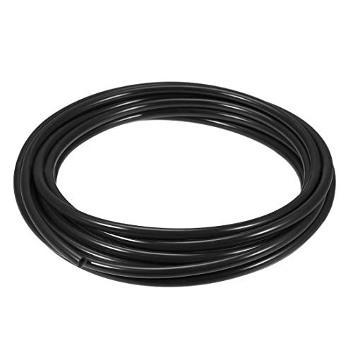 uxcell Pneumatic Air Tubing, 10mm OD x 6.5mm ID 7m (275 Inch) PU Polyurethane Air Compressor Tubing Hose Pipe Black - color: Black, size: 7 meter