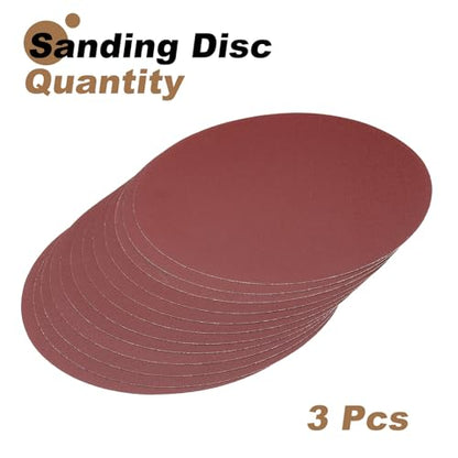 uxcell 12pcs 10-Inch PSA Sanding Discs, 150 Grits Aluminum Oxide Self Adhesive Stick Back Sandpapers, No-Hole Round Wet/Dry Sander Papers, Sand Auto Car Paint, Wood, Metal - size: 150 Grits