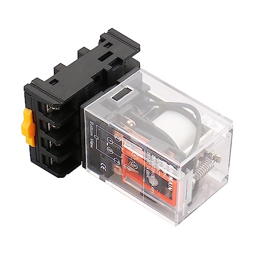 Baomain Power Relay MK2P-I 12VDC Coil DPDT 8 Pin with Plug-in Terminal Socket,for Automation and Control Systems