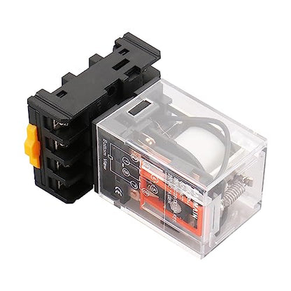 Baomain Power Relay MK2P-I 12VDC Coil DPDT 8 Pin with Plug-in Terminal Socket,for Automation and Control Systems