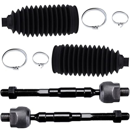 4PCS Tie Rod End,Steering Rack Boot Suspension Kit,Fit For Nissan