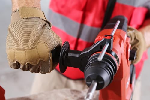 DCK 20V Cordless Battery Powered Rotary Hammer, Brushless SDS Plus Hammer Drill with 3.6J Impact Energy, 6.0Ah Battery, 4 Drill Bits, 2 Chisels for Concrete, Tile, Wood and Metal - style: Rotary Hammer Drill