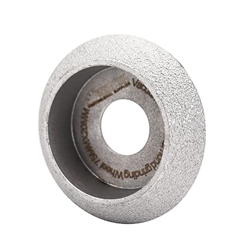 SHDIATOOL Diamond Hand Profile Wheel Height 20mm Convex Curve Edge Grinding Disc Grooving for Stone Marble Granite Rock 3 - inch - size: 20mm Height v shape
