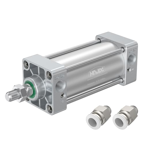SC Air Cylinder 1-1/4 inch (32mm) Bore 2 inch (50mm) Stroke, Double Acting Aluminum Pneumatic Cylinder for Industrial Automation (SC32X50) - color: -32, size: 50