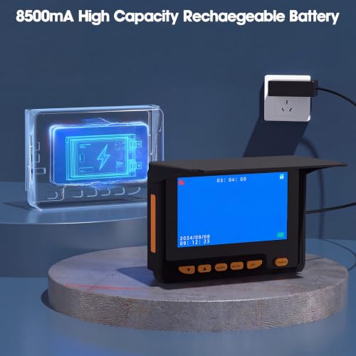 Drain Sewer Camera 100FT,1080P 32GB DVR,Waterproof IP68,JQKJCAM 23MM Plumbing Sewer Inspection Camera Snake w/12 Brighter Lights,4.3'' 360°Rotate Screen,Meter Mark,Portable for Pipe Sewer line Scope - size: 30 m, style: 23 mm 4.3DVR