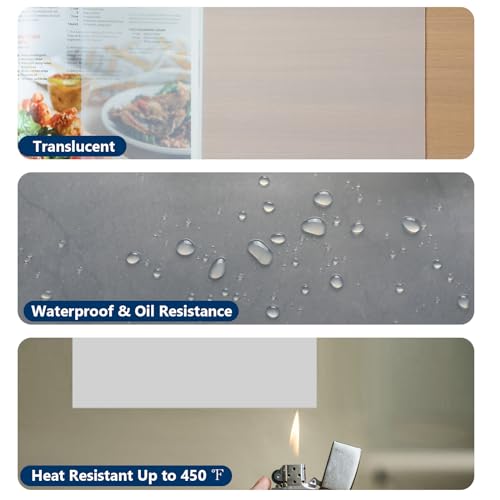 WochiTV Translucent Silicone Rubber Sheet, 12" Wide x 1/8" Thick x 12" Long High Temperature Rsistant Rubber Mat for DIY Gaskets Material, Pads, Sealing, Cushion, Microwave Oven Protection - color: 1/8" Thick, size: 12” x 12"
