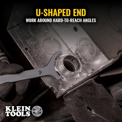 KLEIN TOOLS 50901R Conduit Locknut Wrench Set, Straight, 3-Piece - style: Flat