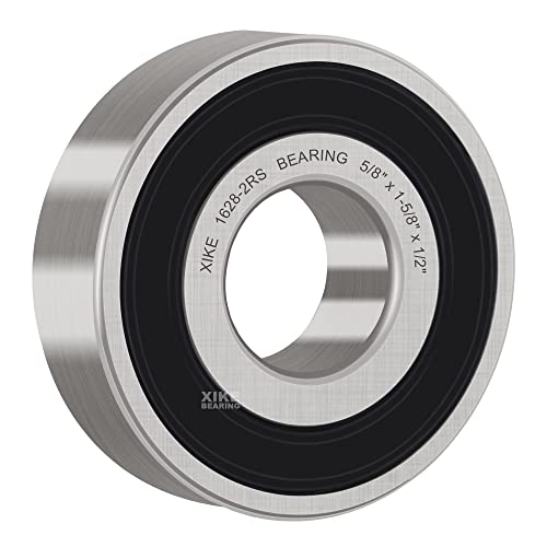 XIKE 4 Pcs 1628-2RS Bearings 5/8" x1-5/8 x1/2", Double Rubber Seals. - size: 1628-2RS Size 5/8"x1-5/8"x1/2"