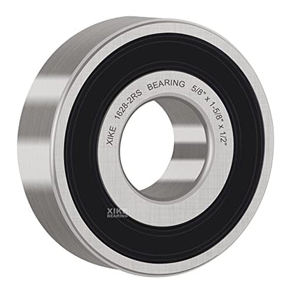 XIKE 4 Pcs 1628-2RS Bearings 5/8" x1-5/8 x1/2", Double Rubber Seals. - size: 1628-2RS Size 5/8"x1-5/8"x1/2"