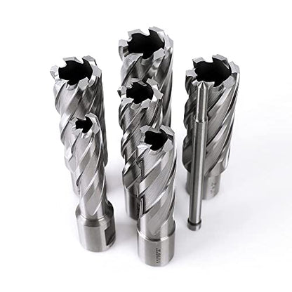 OSCARBIDE 8pc HSS Annular Cutter Set, 2" Cutting Depth,9/16" to 1-1/16"Dia