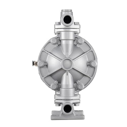 VEVOR Air Operated Double Diaphragm Pump, 6.6 GPM, 3/8 inch Inlet & Outlet Pneumatic Waste Oil Transfer Pump, Max 100 PSI, Aluminum Alloy Body, Air-Operated for Diesel, Grease, Kerosene, Gasoline - style: 3/8 inch 6.6GPM Aluminum Alloy