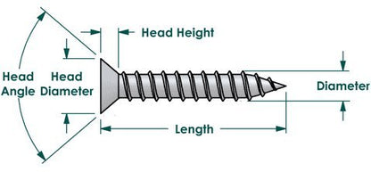 BCP Fasteners 100 Qty #8 x 1" Flat Head Zinc Coated Phillips Head Wood Screws (BCP9) - size: #8 x 1"