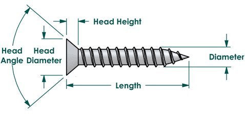BCP Fasteners 100 Qty #8 x 1" Flat Head Zinc Coated Phillips Head Wood Screws (BCP9) - size: #8 x 1"