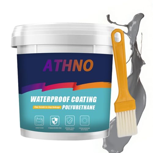 Polyurethane Waterproof Coating KIt,35.2OZ,Kaida Paint,Waterproof Sealant,Polyurethane Coating for Roofs,Walls,Garden,Gutter,Concrete Cracks Holes Leak Repair (1000g,Gray) - color: Gray