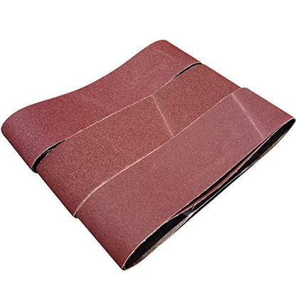 Tonmp 6 PCS 6 inch x 48 inch Sanding Belts - 2 Each of 40 80 120 Grit Aluminum Oxide Sanding Belts For Belt sander (6x48 inch) - size: 6x48 inch