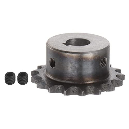 HARFINGTON Roller Chain Sprocket 17T Pitch 3/8" 14mm Bore A3 Carbon Steel