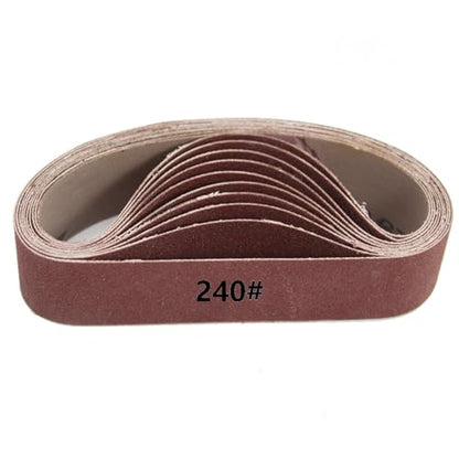 Sanding Belts, Abrasive Sanding Belts, Belt Sander Sandpaper, Aluminum Oxide Sanding Belts (240 Grit, 1.2 x 13 Inch) - style: 240 Grit