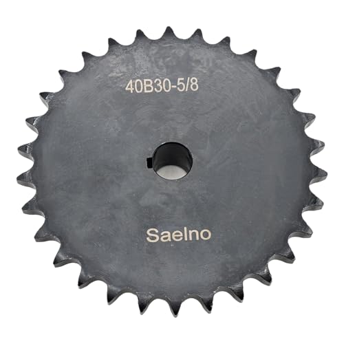 #40 Roller Chain Sprocket Type B 5/8 inch Bore 30 Tooth, Hardened Antirust 1045 Steel Drive Sprockets 40B30-5/8