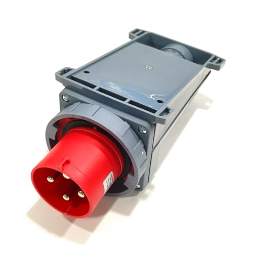 IEC60309 Waterproof CEE Industrial Reverse Plug Connector Surface Mounted Male Socket 4Pin 125A(UI Standard 100A) 380-415V 3P+E IP67 - style: Surface Mounted Socket(G)
