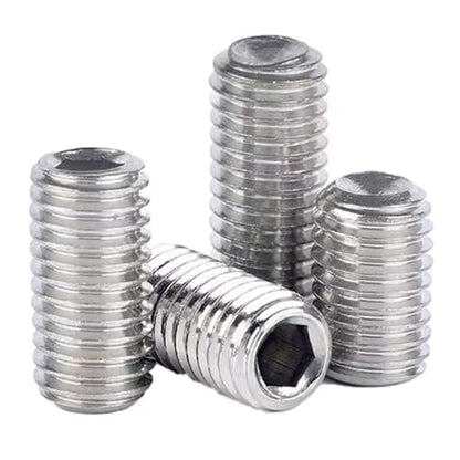 M4-0.7 x 12mm Hex Socket Set Grub Screws,Headless Cup Point,Flat Point Grub Bolt,Internal Hex Drive,304 Stainless Steel,Headless Concave End,Metric External Thread,for Towel Rack Door Knob 50 Pcs - size: M4-0.7 x 12mm(50 Pcs)
