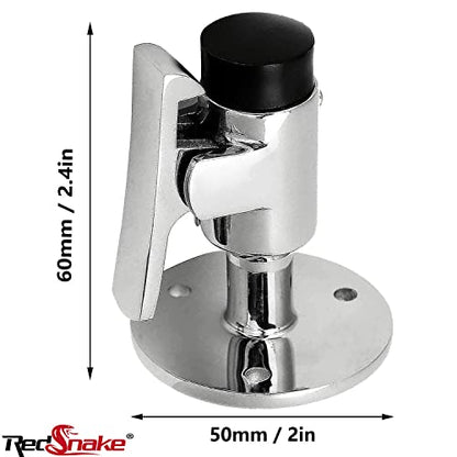 RedSnake Marine Grade 316 Stainless Steel Heavy Door Stopper Catch Set Surface Mirror Treatment Boats Yachts Ships Hatch Stopper Soft Stop and Catch Anti-Collision Holder Hold Keep Door Open (1PC) - size: 1 Piece