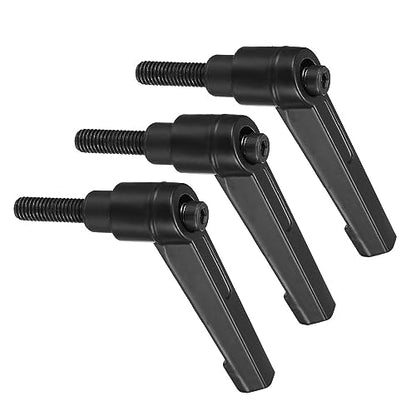 Clamping Lever Handles, M6 x 20mm Male Thread, Adjustable Quick Release Locking Rotating Bolt Knobs Black - (Applications: for Lathe Machinery), 3-Pieces - size: M6 x 20mm