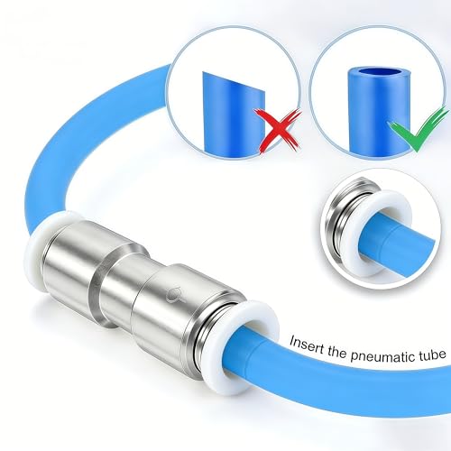 Pneumatic Push to Connect Fitting Check Valve 8mm Tube OD One-way Valve Pack of 2 - size: 8mm OD