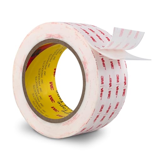 3M Double Sided Tape Heavy Duty 2''x15.4Ft 0.043in Thick White 4950 - color: White, size: 2" x 15.4Ft