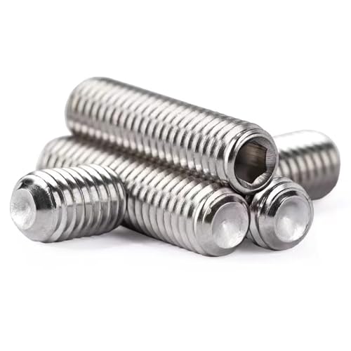 M4-0.7 x 12mm Hex Socket Set Grub Screws,Headless Cup Point,Flat Point Grub Bolt,Internal Hex Drive,304 Stainless Steel,Headless Concave End,Metric External Thread,for Towel Rack Door Knob 50 Pcs - size: M4-0.7 x 12mm(50 Pcs)