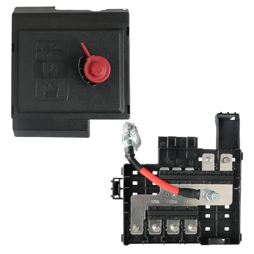 Battery Distribution Fuse Block Fuse Box with Upper Cover Compatible with 2017-2019 Chevrolet Chevy Silverado GMC Sierra Replaces 84354721 84043745 84180633 - style: 84354721 Fuse Block with Cover