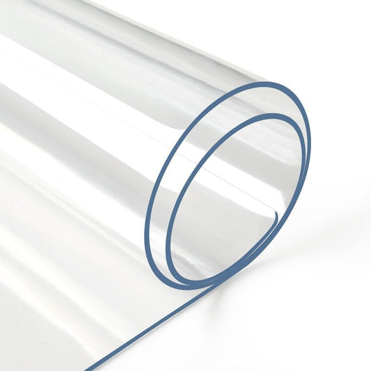 Deep Dream 2.0mm Clear Desk Cover Protector, 16×16 Inch Clear Table Protector, Rectangular Vinyl Desk Pad, PVC Plastic Table Cover for Office, Dresser, Night Stand, Computer & Writing Desk Tabletop - color: Clear 2mm, size: 16" x 16"