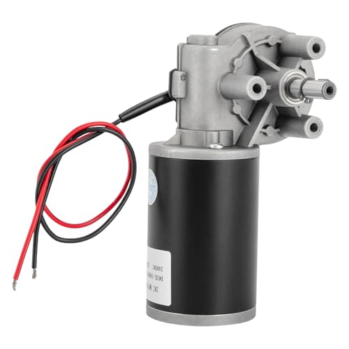 DC Reduction Motor,Gear Reduction Electric Motor,24V 80W 220RPM Electric Gear Motor High Efficiency Brushed DC Motor (Motor Position-Left), SDX20U