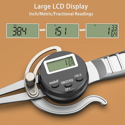 HDLNKAK Digital Inside Caliper Gage, Favor 0.5"-7” - color: Silver